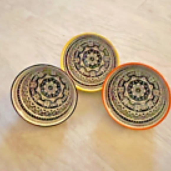 Set of 3 Global Design Japanese Rice or Soup Bowls Geometric Design - Picture 3 of 5